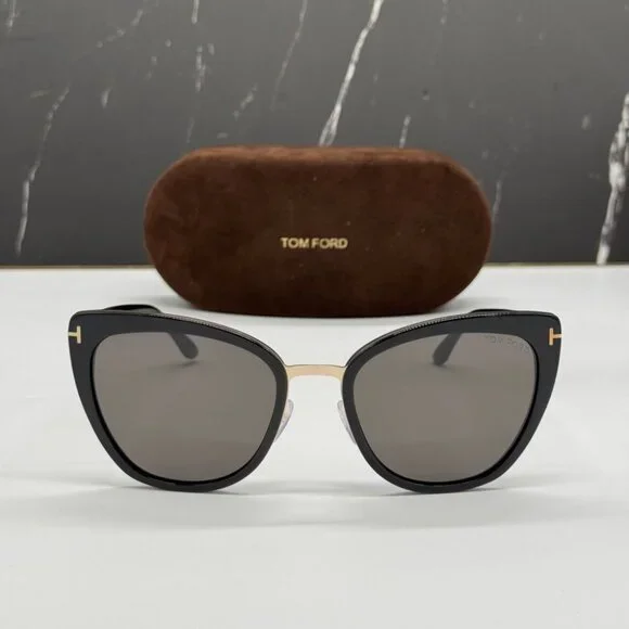 NEW TOM FORD TF717 01A WOMEN CAT EYE SUNGLASSES TOM FORD SIMONA FT0717/S 01A NEW TOM FORD SIMONA TF717 01A WOMEN CAT EYE SUNGLASSES  main image 4